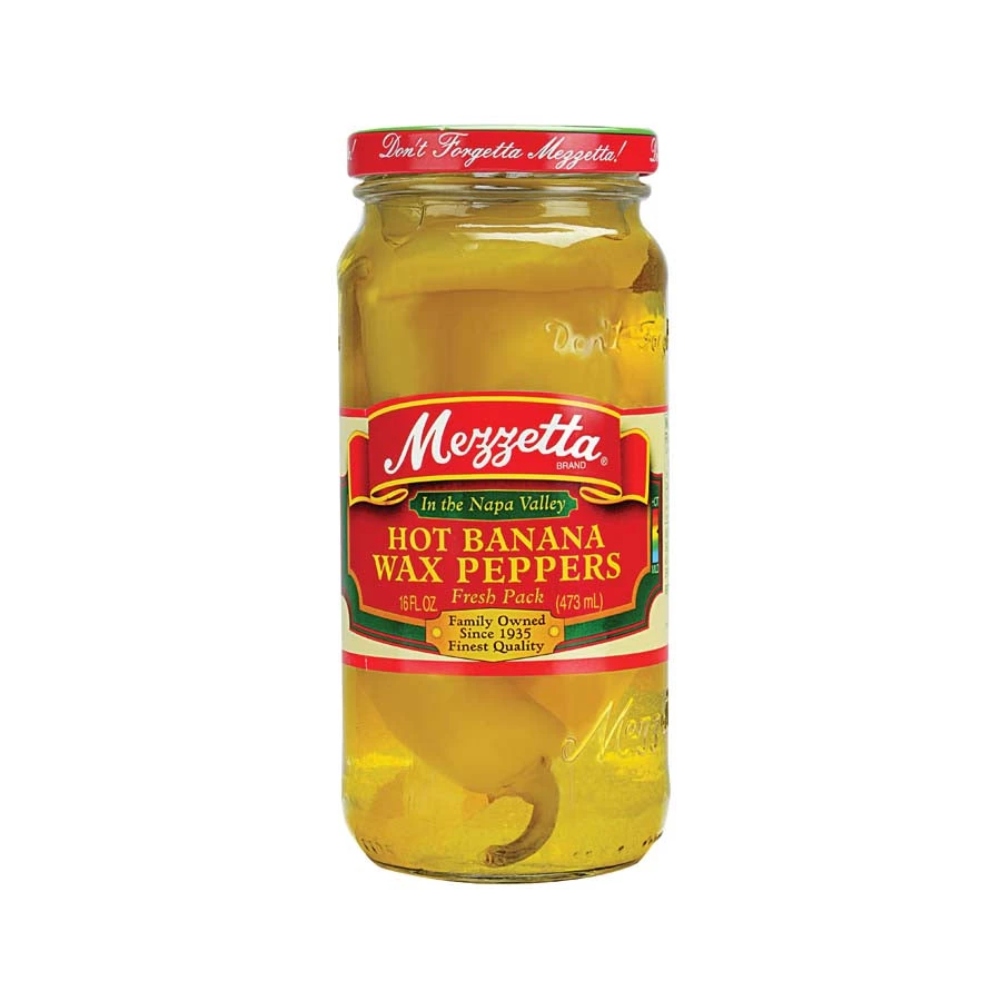 Mezzetta Hot Banana Wax Peppers 473g Ingredients 3 Mezzetta Hot Banana Wax Peppers 473g Ingredients