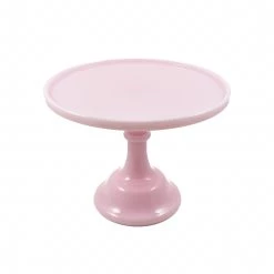 Mosser Glass Fournitures Professionnelles En Pâtisserie Mosser Verre Rose En Verre De Lait Cake Stand 10"