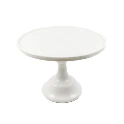 Mosser Glass White Milk Glass Cake Stand Professional Patisserie Fournitures