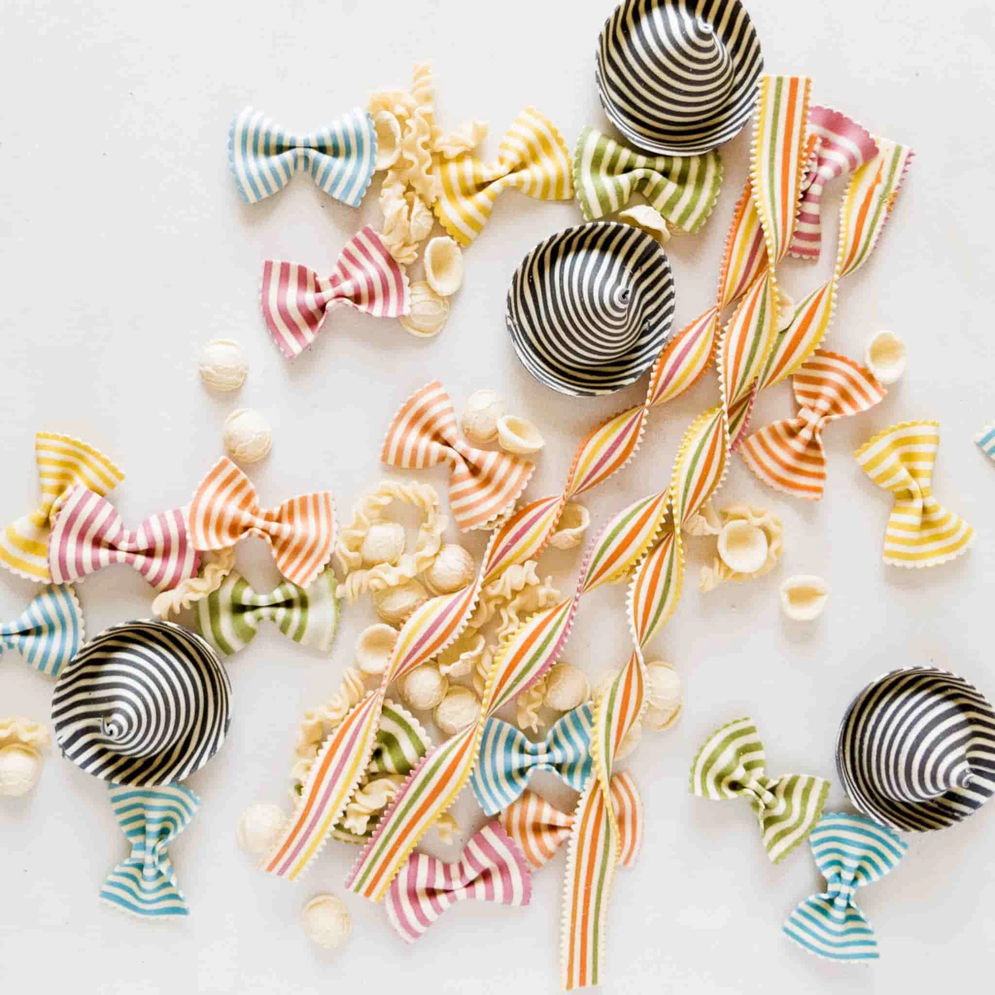 Pastificio Del Colle Rainbow Striped Farfalle 250g 4 Pastificio Del Colle Rainbow Striped Farfalle 250g – Image 2