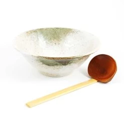 Kiji Stoneware & Ceramics Kiji Stoneware & Ceramics Tableware Ramen Louche -Sous Chef Boutique ramen ladel bamboo noodle bowl