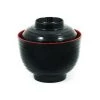R&B R&B Mélamine Rouge & Black Miso Soupe Bowl Vaisselle -Sous Chef Boutique red black melamine miso cup