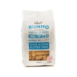 Ingredients Rummo Gluten Free Mezzi Rigatoni 400g