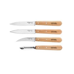 Poignée De Hêtre Essentielle Opinel Couteaux De Cuisine - Ensemble De 4 Articles De Cuisine