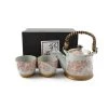 Kiji Stoneware & Ceramics Kiji Stoneware & Céramique Sakura Blossom Tea Set Pour Deux -Sous Chef Boutique sakura blossom tea set for two 3