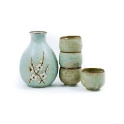 Kiji Stoneware & Ceramics Kiji Stoneware & Céramique Sakura Blossom Sake Set Tableware -Sous Chef Boutique sakura sake set smooth tower 2