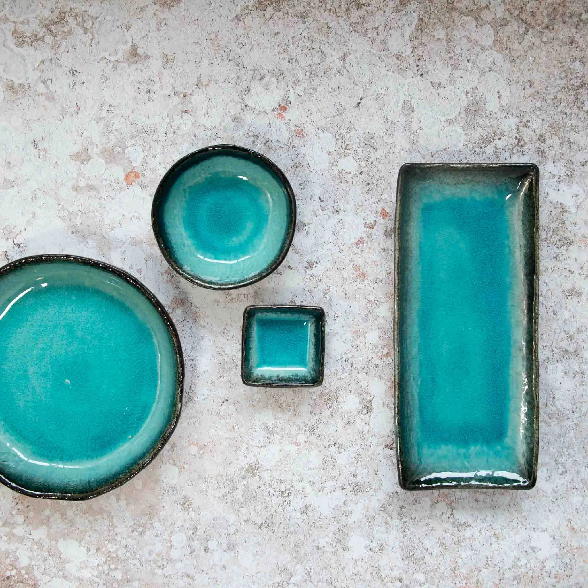 Kiji Stoneware & Ceramics Kiji Stoneware & Céramique Japonaise Vaisselle Oblong Turquoise Platter 8 Kiji Stoneware & Ceramics Kiji Stoneware & Céramique Japonaise Vaisselle Oblong Turquoise Platter – Image 6