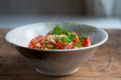 Kiji Stoneware & Ceramics Kiji Stoneware & Ceramics Tableware Small Yukishino Ramen Bowl 13 Kiji Stoneware & Ceramics Kiji Stoneware & Ceramics Tableware Small Yukishino Ramen Bowl -Sous Chef Boutique yukishino ramen bowl stir fried eggs tomatoes bowl