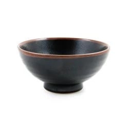 Kiji Stoneware & Ceramics Kiji Stoneware & Céramique Black Stoneware Ramen Bowl Tableware